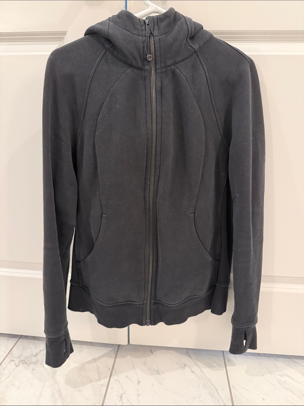 lululemon athletica Black Hooded Jacket with Subtle Seams
